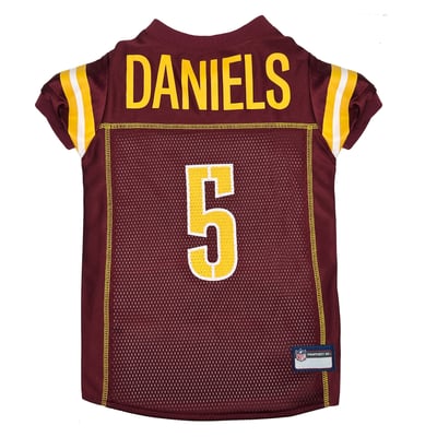 Jayden Daniels Washington Commanders Player Pet Jersey - Burgundy