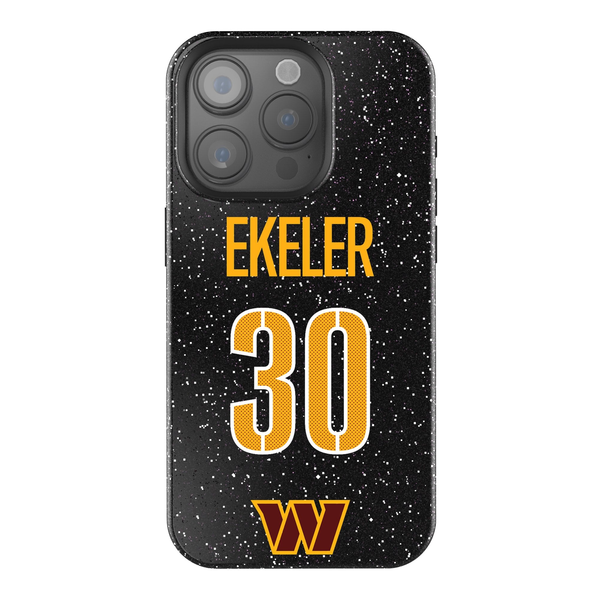 Keyscaper Austin Ekeler Black Washington Commanders Bling iPhone Case