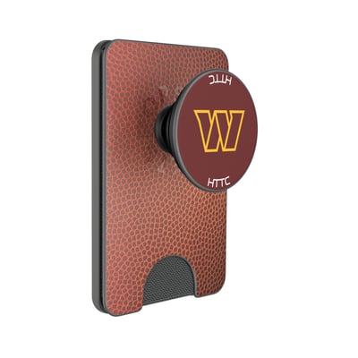 Washington Commanders Keyscaper Football PopSockets Magnetic Wallet