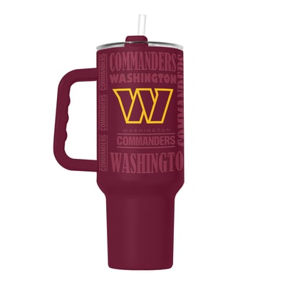  Washington Commanders Logo Brands 40oz. Replay Powder Coat Tumbler