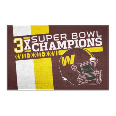 Washington Commanders Logo Brands Super Bowl Champions 19" x 30" Dynasty Starter Mat