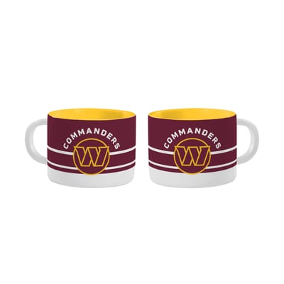 Washington Commanders Logo Brands Two-Pack Horizon Diamond Mug Set