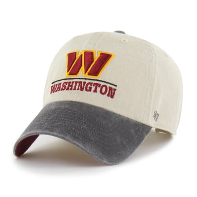 Washington Commanders '47 Logo Line Clean Up Adjustable Hat - Natural