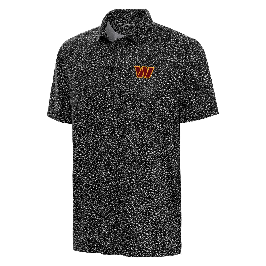 Washington Commanders Antigua Vigorous Polo - Black