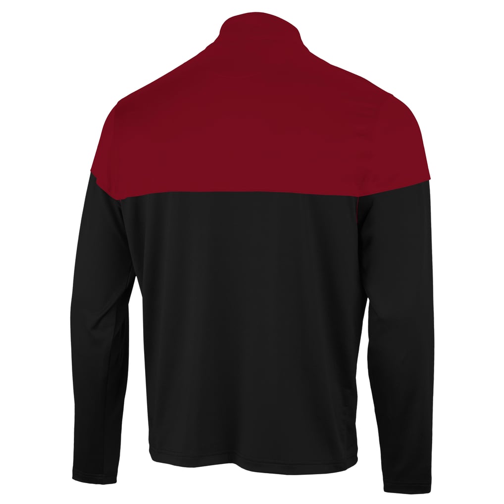 Washington Commanders Antigua Hinder Quarter-Zip Pullover - Black/Burgundy