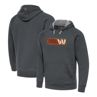 Washington Commanders Antigua Woodland Camo Victory Hoodie - Charcoal