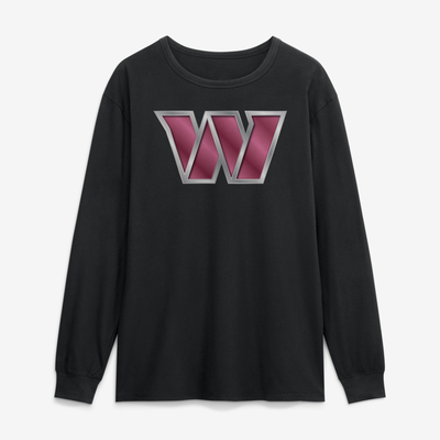 Washington Commanders  Forged Mascot Long Sleeve T-Shirt - Black