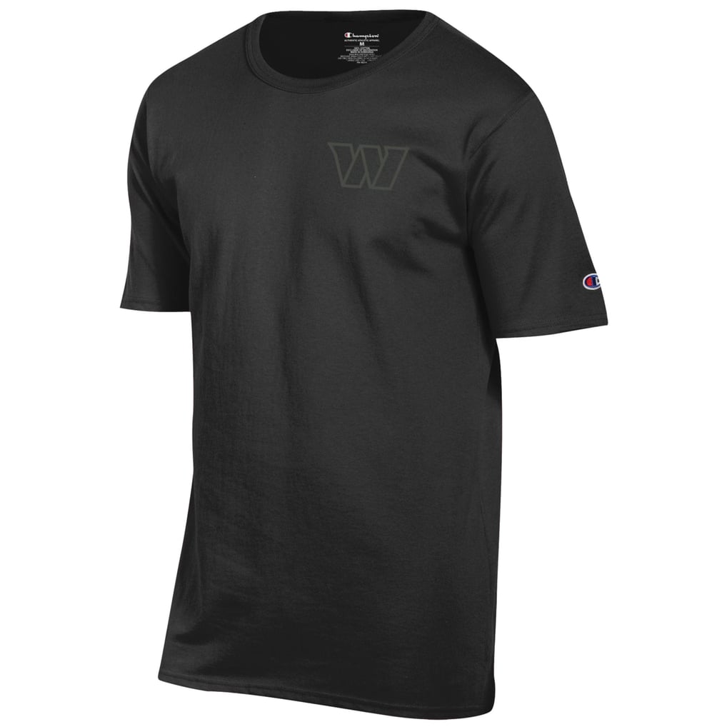 Men's Champion Black Washington Commanders Tonal Logo T-Shirt