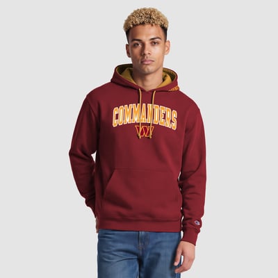  Washington Commanders Champion Contrast Hoodie - Burgundy/Gold