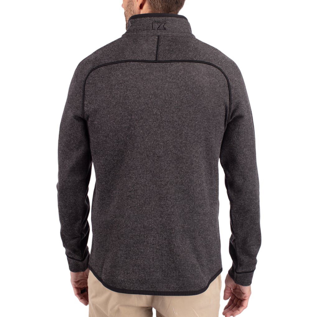 Washington Commanders Cutter & Buck Mainsail Half-Zip Pullover Jacket - Heathered Charcoal