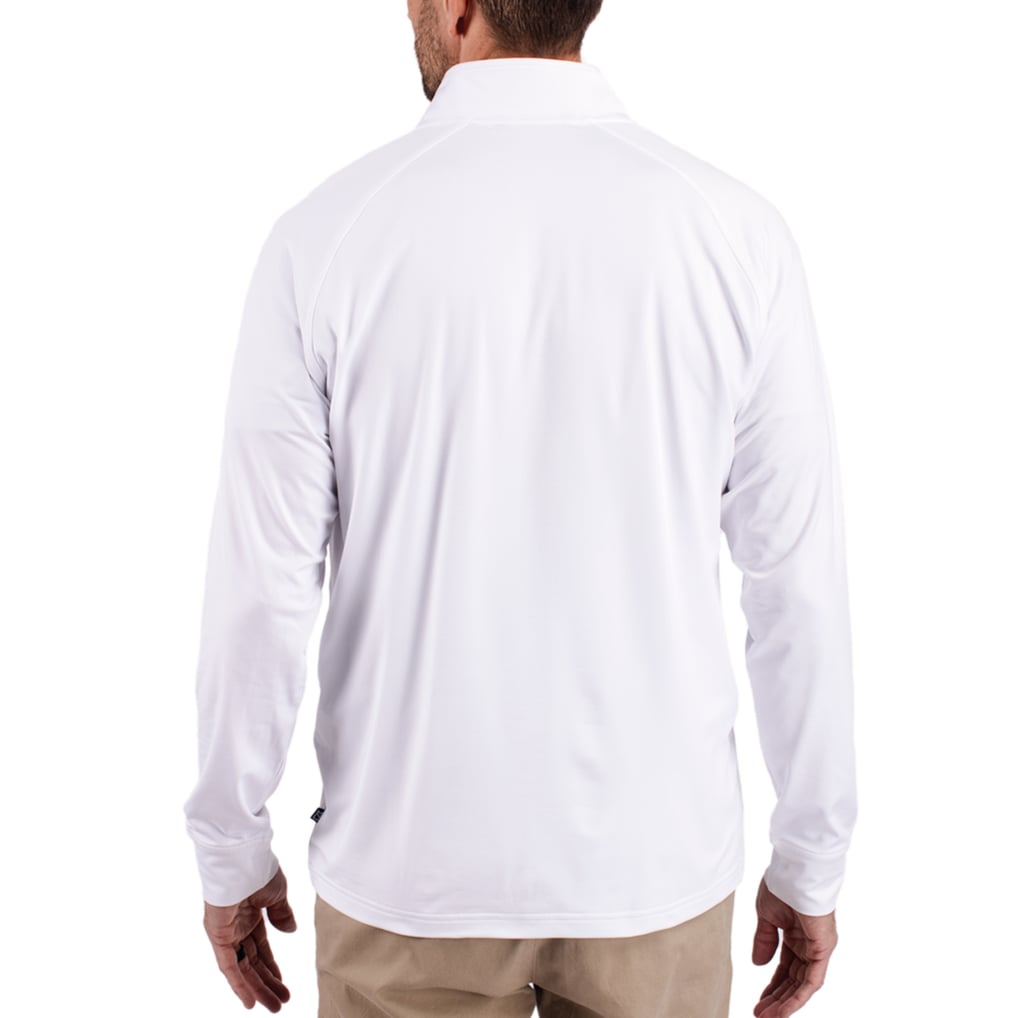 Washington Commanders Cutter & Buck Adapt Eco Stretch Quarter-Zip Pullover Jacket - White