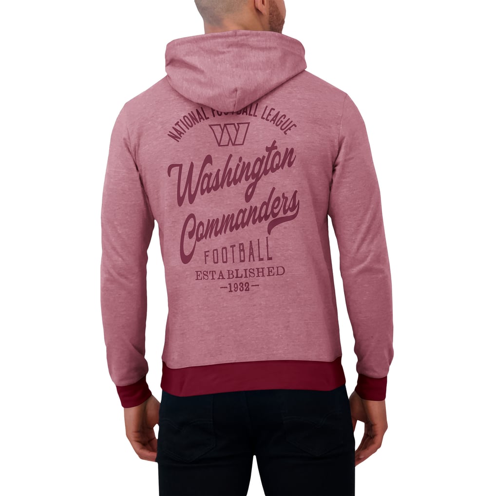Washington Commanders Darius Rucker Collection by Fanatics Tonal Knit Pullover Hoodie - Burgundy