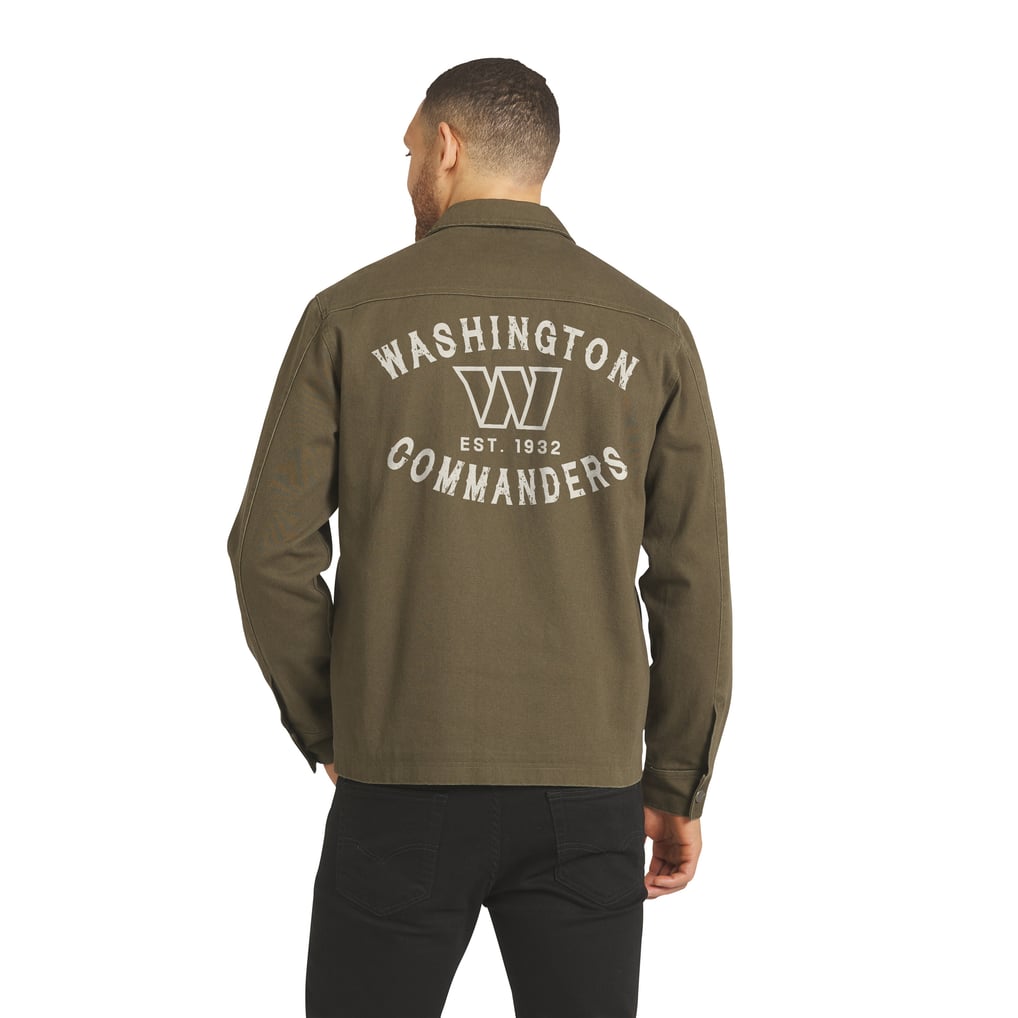 Washington Commanders Darius Rucker Collection by Fanatics Brushed Canvas Full-Zip Jacket - Olive