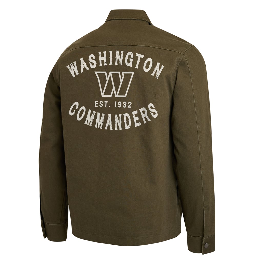 Washington Commanders Darius Rucker Collection by Fanatics Brushed Canvas Full-Zip Jacket - Olive