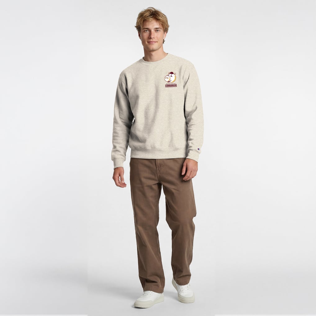 Men's Washington Commanders Disney x Champion Oatmeal Powerblend Left ...