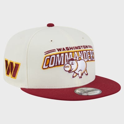 Washington Commanders Disney x New Era Hamm 9FIFTY Snapback Hat - Cream/Burgundy