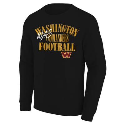 Washington Commanders Fanatics Big & Tall Relaxed Halftime Lead Sweatshirt - Black