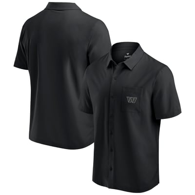 Washington Commanders Fanatics Front Office Button-Up Shirt - Black