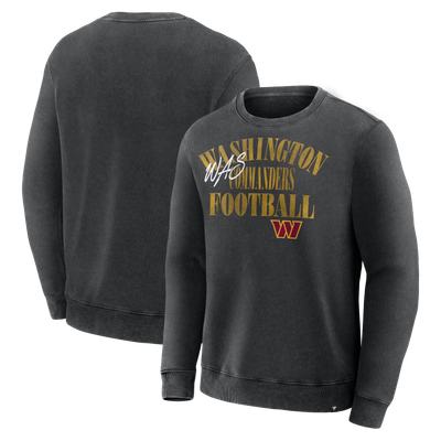 Washington Commanders Fanatics Halftime Lead Relaxed Heavyweight French Terry Sweatshirt - Black