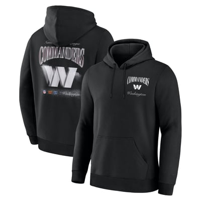 Washington Commanders Fanatics Nightfall Long Sleeve Fleece Hoodie - Black