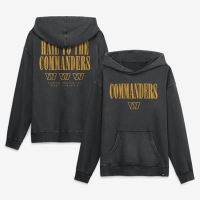 Washington Commanders Fanatics Relaxed Intense Rivalry French Terry Hoodie - Black