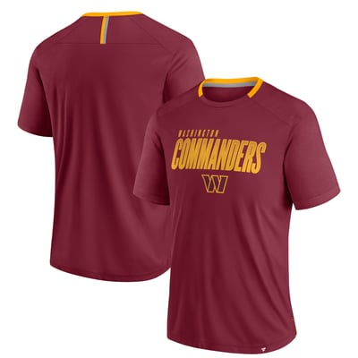 Washington Commanders Fanatics Defender Fade Slant T-Shirt - Burgundy
