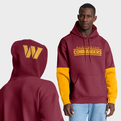 Washington Commanders Fanatics Helmet Pullover Hoodie - Burgundy