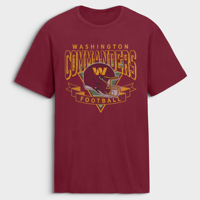 Washington Commanders Fanatics Old Fashion Rushing Legacy Cotton T-Shirt - Burgundy