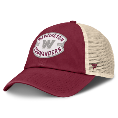 Washington Commanders Fanatics Placard Trucker Adjustable Hat - Burgundy