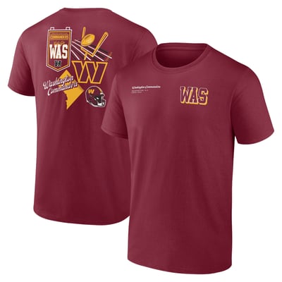 Washington Commanders Fanatics Split Zone T-Shirt - Burgundy
