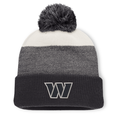 Washington Commanders Fanatics Cuffed Knit Hat with Pom - Charcoal/Gray