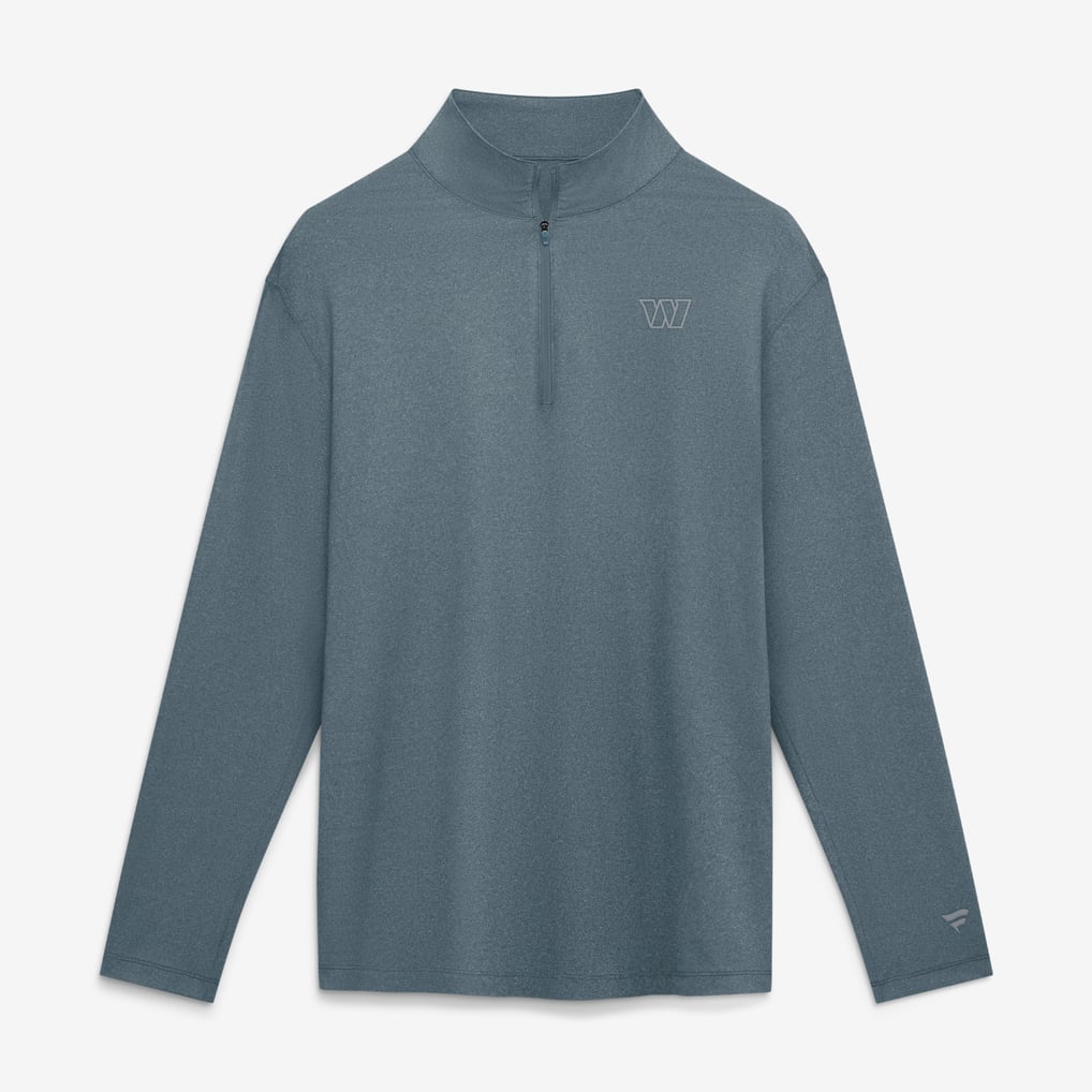 Washington Commanders Fanatics Clutch Quarter-Zip Pullover - Gray