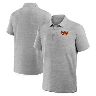 Washington Commanders Fanatics Clutch Polo - Heather Gray