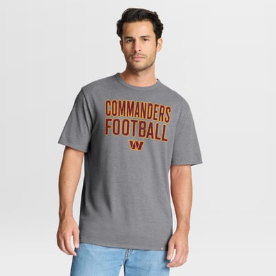 Washington Commanders Fanatics First Down Tribute Tri-Blend T-Shirt - Heather Gray