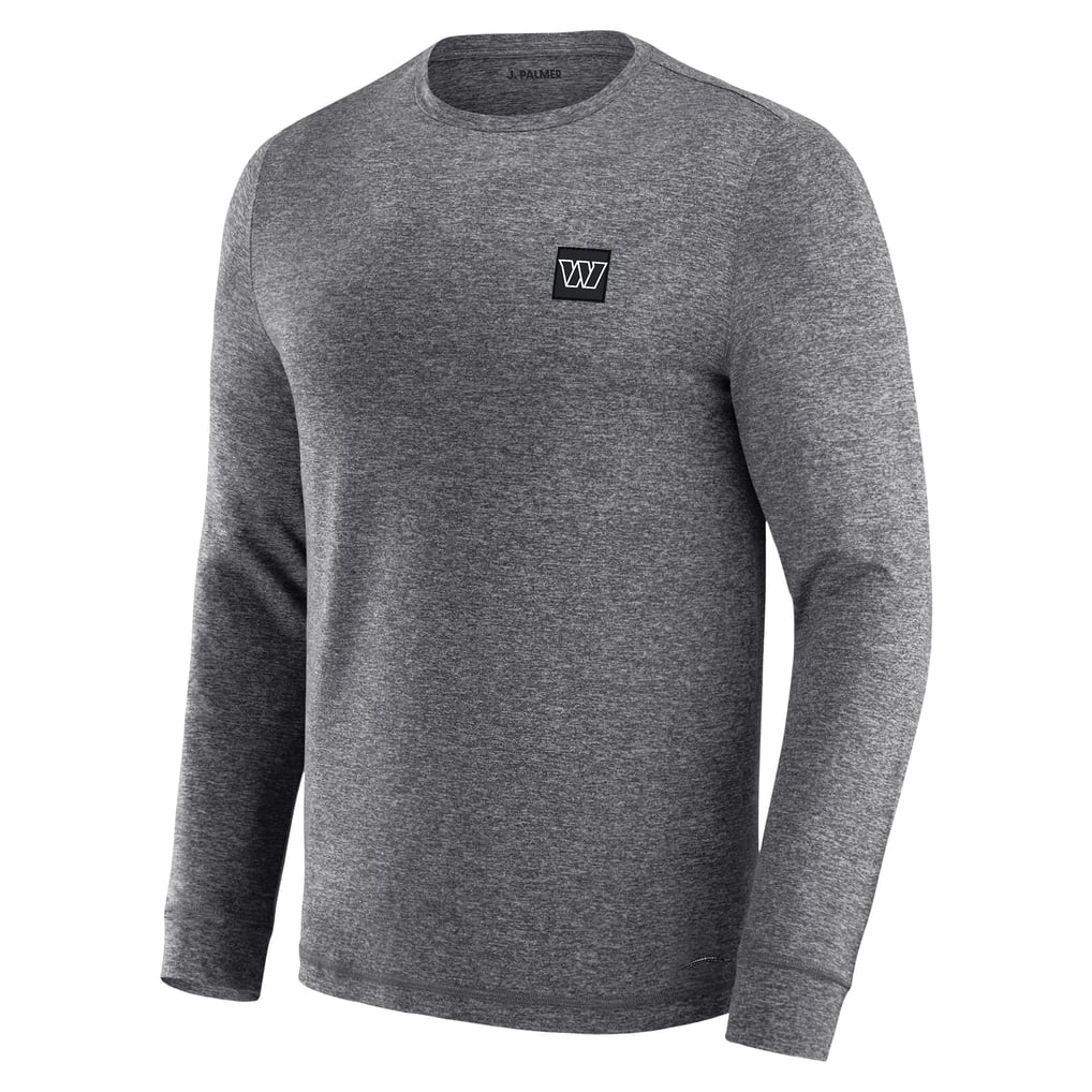 Washington Commanders J. Palmer Four Down Long Sleeve T-Shirt - Heather Black