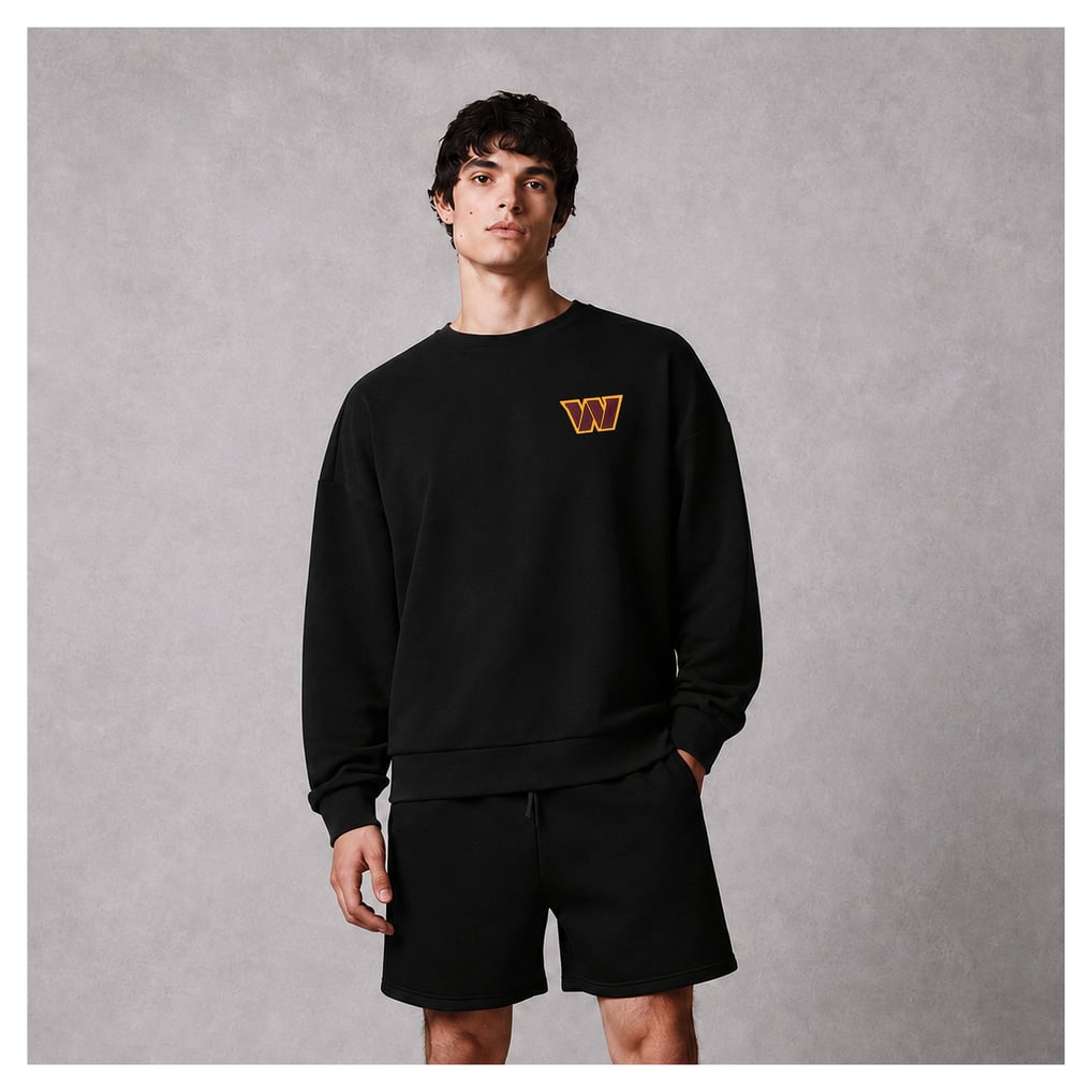 Washington Commanders Levelwear Luxe Zone Logo Sweatshirt - Black
