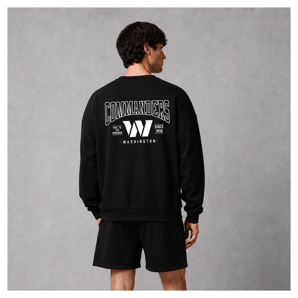 Washington Commanders Levelwear Luxe Zone Logo Sweatshirt - Black