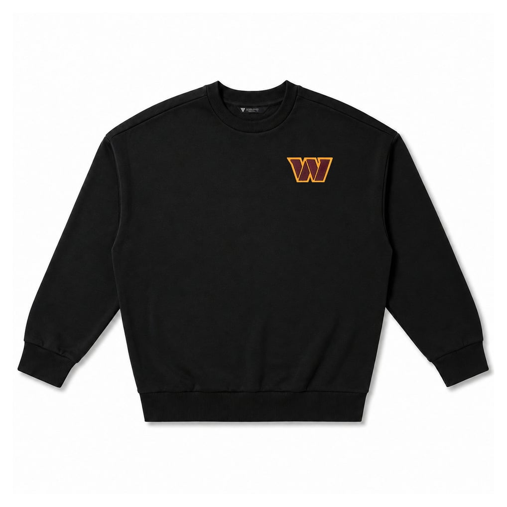 Washington Commanders Levelwear Luxe Zone Logo Sweatshirt - Black