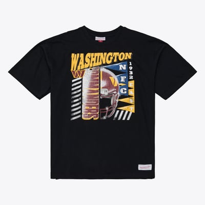 Washington Commanders Mitchell & Ness Core Essentials Street Graphic Short Sleeve T-Shirt - Black
