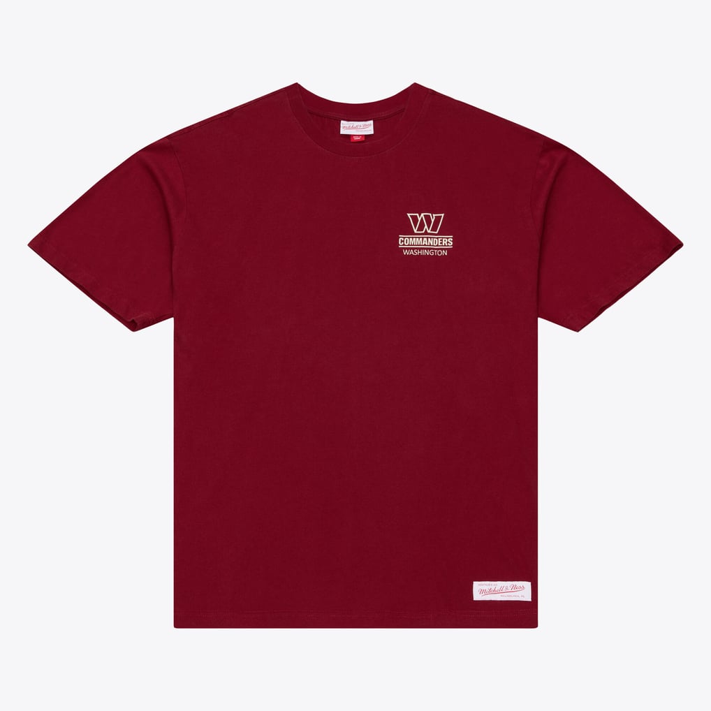 Washington Commanders Mitchell & Ness Core Essentials Micro Logo T-Shirt - Burgundy