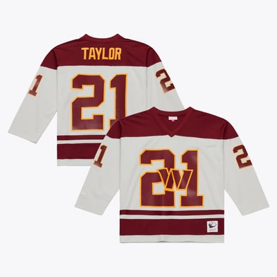 Sean Taylor Washington Commanders Mitchell & Ness Too Maxxed Out Hockey Fashion Jersey T-Shirt - Gray