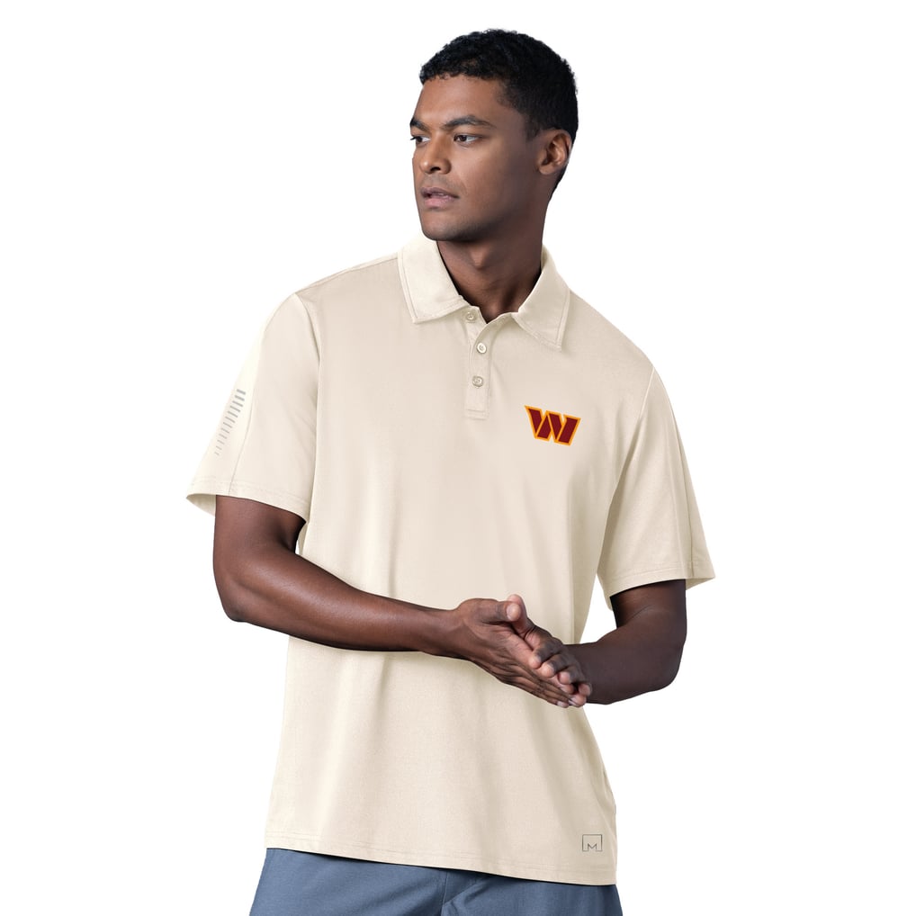Washington Commanders MSX by Michael Strahan Tournament Polo - Cream