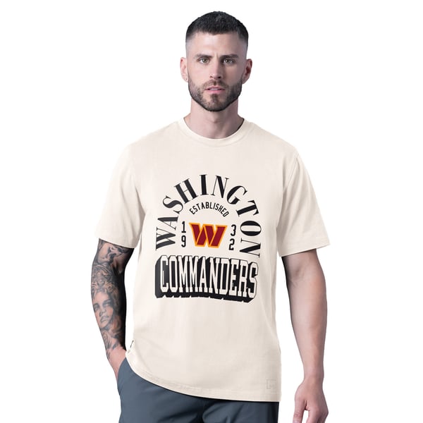 Washington Commanders MSX by Michael Strahan Whiteout Vintage T-Shirt - White