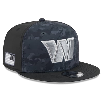 Washington Commanders New Era 2026 Salute To Service 9FIFTY Snapback Hat - Black