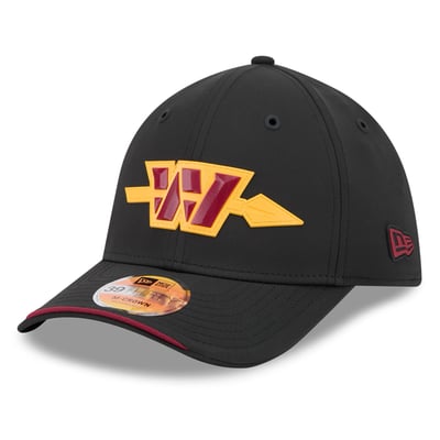 Washington Commanders New Era 2026 Sideline Alternate 39THIRTY M-Crown Flex Hat - Black