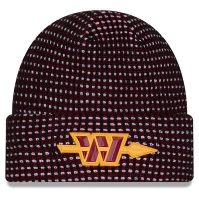Washington Commanders New Era 2026 Sideline Cold Weather Alternate Cuffed Knit Hat - Black