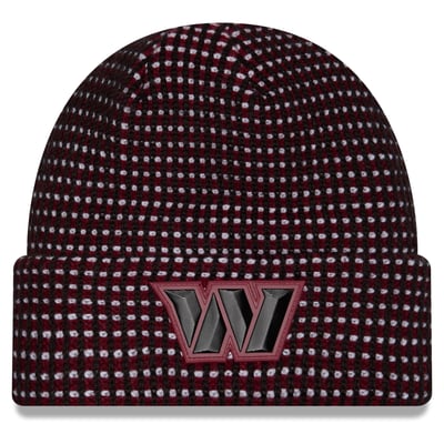 Washington Commanders New Era 2026 Sideline Cold Weather  Cuffed Knit Hat - Black