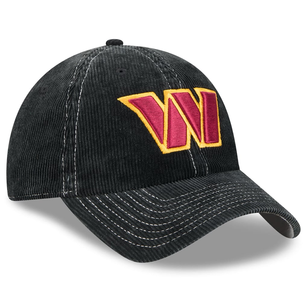 Washington Commanders New Era Corduroy Casual Classic Adjustable Hat - Black