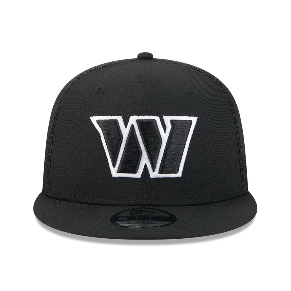 Washington Commanders New Era 9FIFTY Snapback Trucker Hat - Black/White