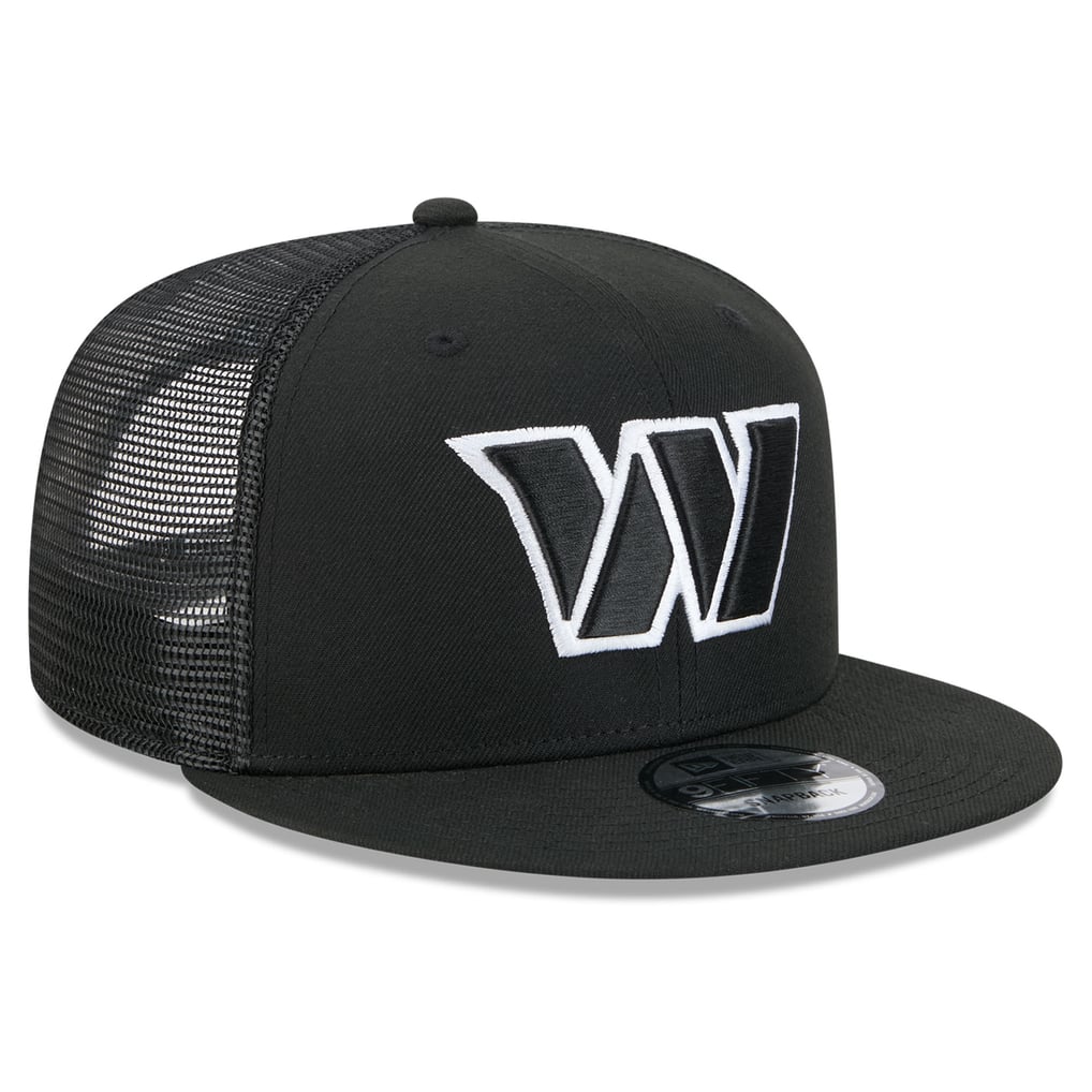 Washington Commanders New Era 9FIFTY Snapback Trucker Hat - Black/White